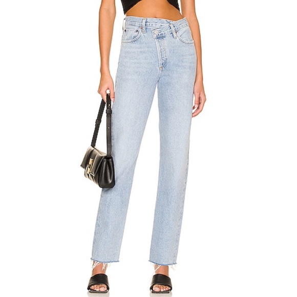 Agolde Criss Cross Straight Jeans